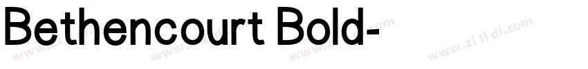 Bethencourt Bold字体转换